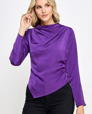 Satin blouse (2 colors)