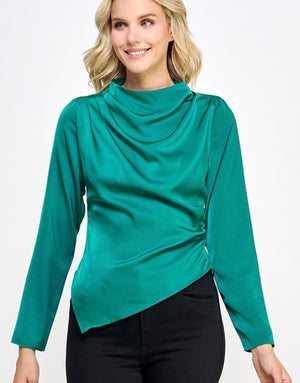 Satin blouse (2 colors)